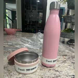Swell 25 ounce water bottle and food canister.-new in packages